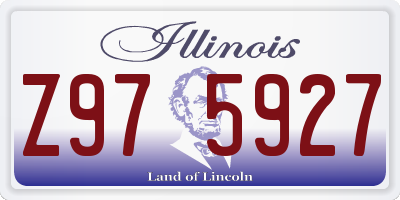 IL license plate Z975927