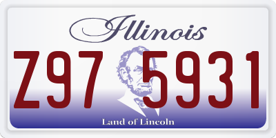 IL license plate Z975931