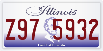 IL license plate Z975932