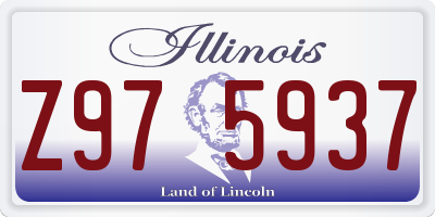 IL license plate Z975937