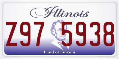IL license plate Z975938