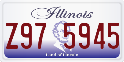 IL license plate Z975945