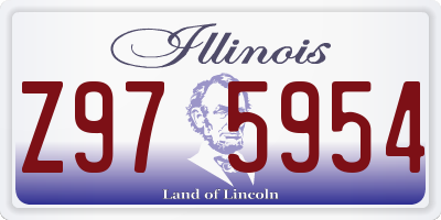 IL license plate Z975954