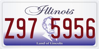 IL license plate Z975956