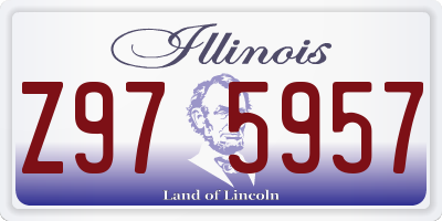 IL license plate Z975957