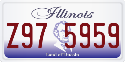 IL license plate Z975959