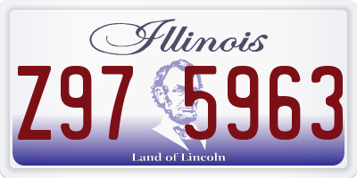 IL license plate Z975963