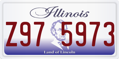 IL license plate Z975973