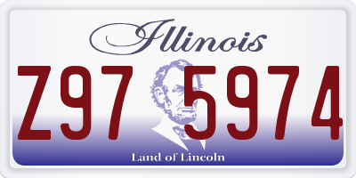 IL license plate Z975974