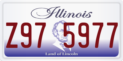 IL license plate Z975977