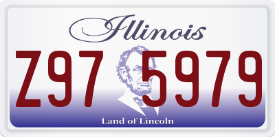 IL license plate Z975979