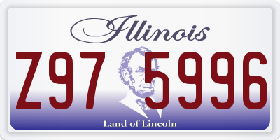 IL license plate Z975996