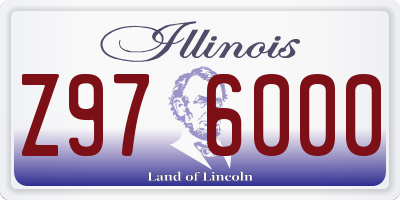 IL license plate Z976000