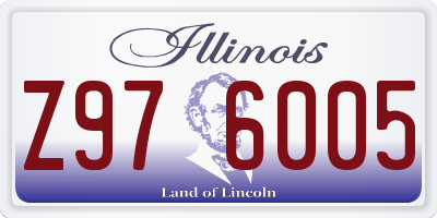 IL license plate Z976005