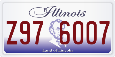 IL license plate Z976007