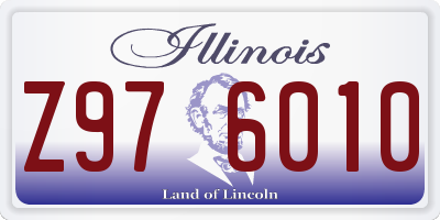 IL license plate Z976010