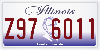 IL license plate Z976011