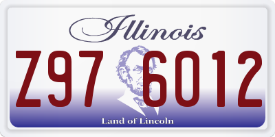 IL license plate Z976012
