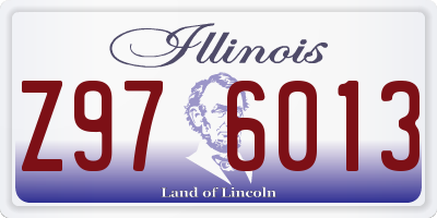 IL license plate Z976013