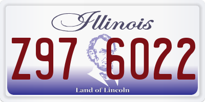 IL license plate Z976022