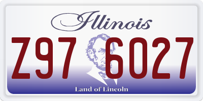 IL license plate Z976027