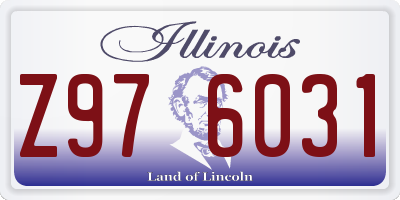 IL license plate Z976031