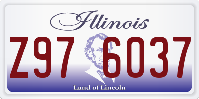 IL license plate Z976037
