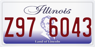 IL license plate Z976043
