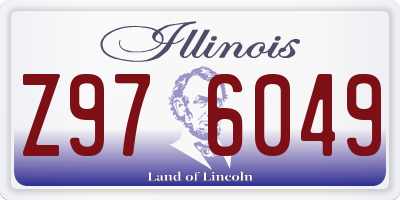 IL license plate Z976049