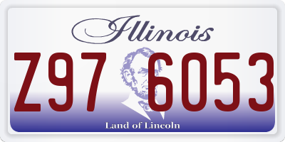 IL license plate Z976053