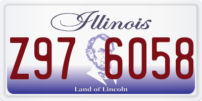 IL license plate Z976058