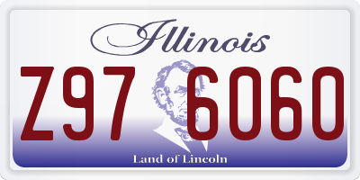 IL license plate Z976060