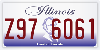 IL license plate Z976061