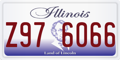 IL license plate Z976066