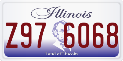 IL license plate Z976068