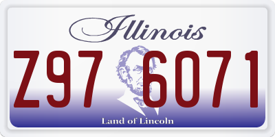 IL license plate Z976071