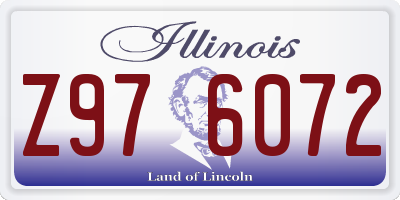 IL license plate Z976072