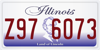 IL license plate Z976073