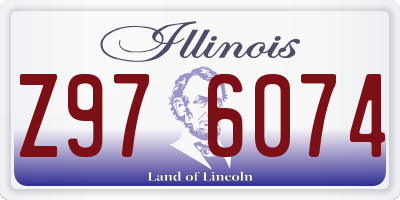 IL license plate Z976074