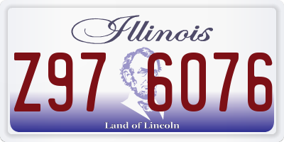 IL license plate Z976076