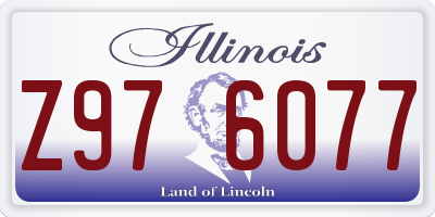 IL license plate Z976077