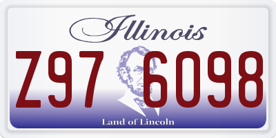 IL license plate Z976098