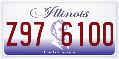IL license plate Z976100