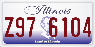 IL license plate Z976104
