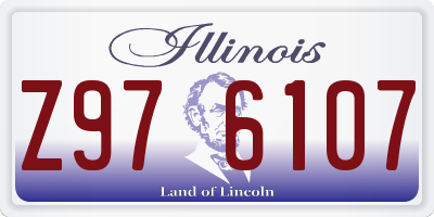 IL license plate Z976107