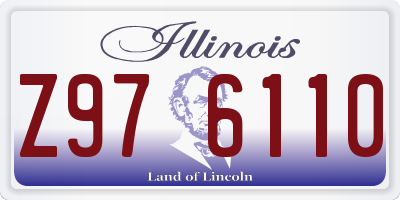 IL license plate Z976110