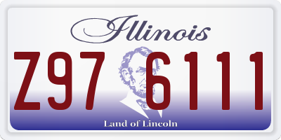 IL license plate Z976111
