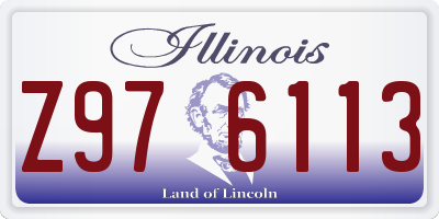 IL license plate Z976113