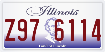 IL license plate Z976114