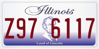 IL license plate Z976117